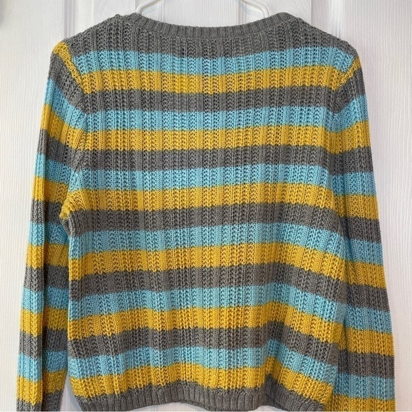 Prince & Fox Striped Crop Sweater Junior Extra Large NWT - Picture 7 of 16